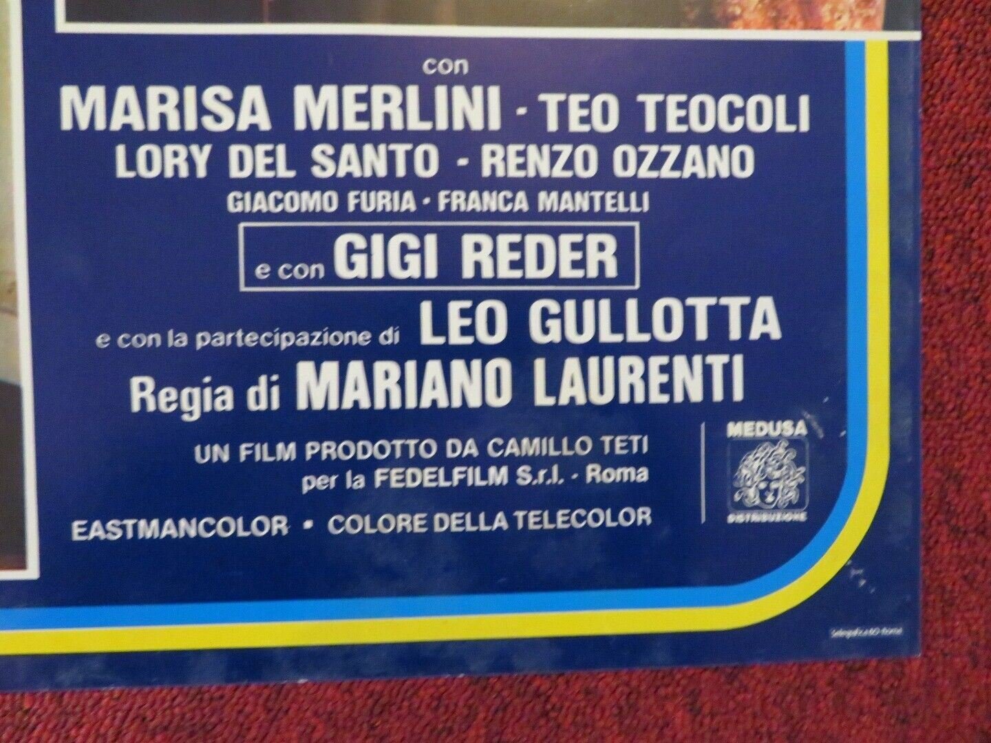 L'ONOREVOLE CON LAMANTE SOTTO IL LETTO ITALIAN FOTOBUSTA POSTER LINO BANFI 1981 Movie posters