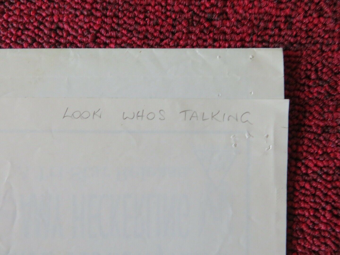 LOOK WHO'S TALKING FOLDED AUSTRALIAN DAYBILL POSTER JOHN TRAVOLTA KIRSTIE ALLEY Movie posters