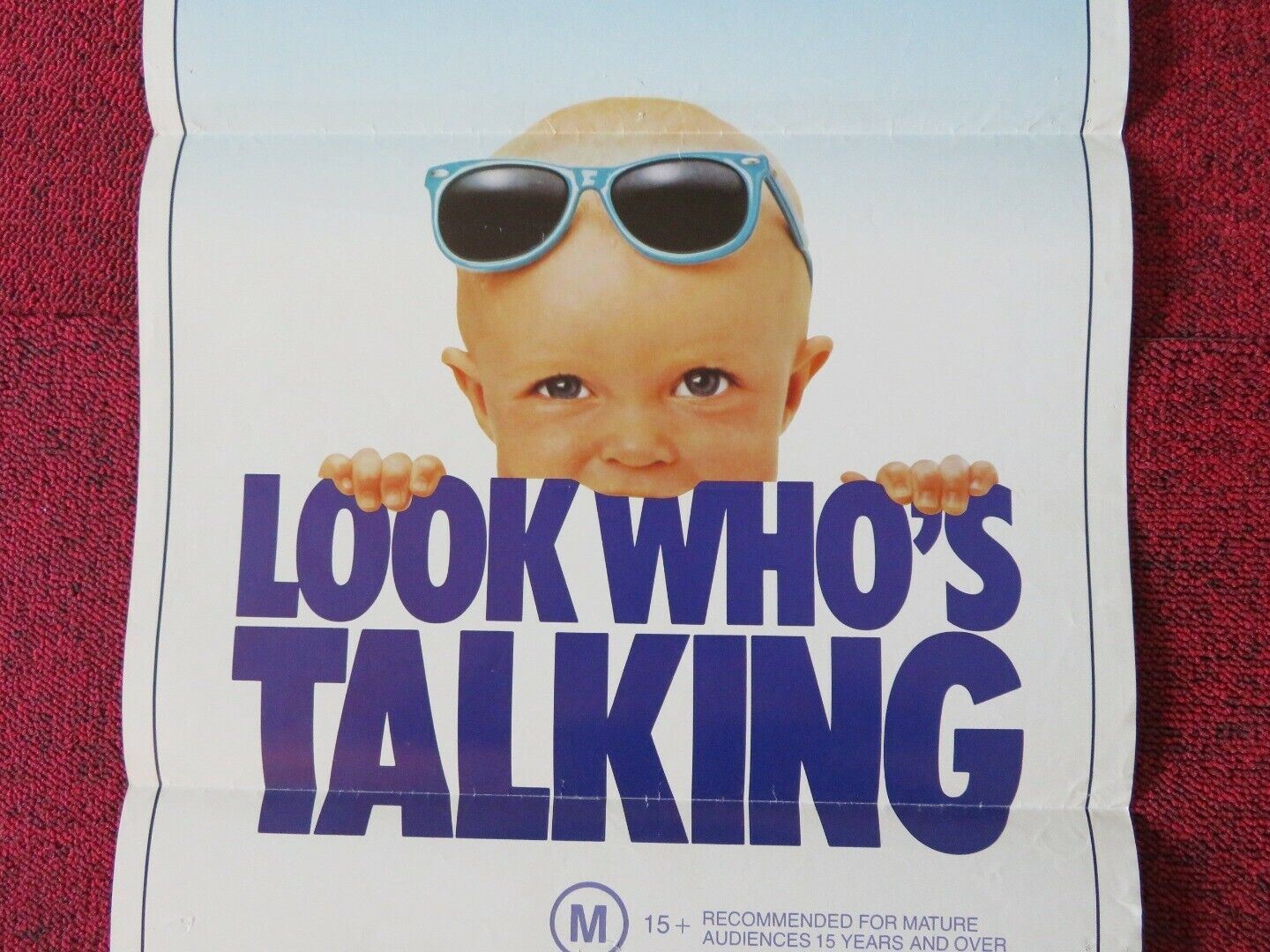 LOOK WHO'S TALKING FOLDED AUSTRALIAN DAYBILL POSTER JOHN TRAVOLTA KIRSTIE ALLEY Movie posters