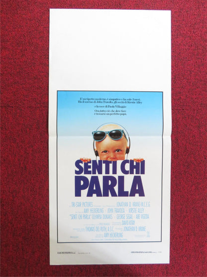LOOK WHO'S TALKING ITALIAN LOCANDINA POSTER JOHN TRAVOLTA KIRSTY ALLEY 1990 Rendezvous Cinema Movie posters