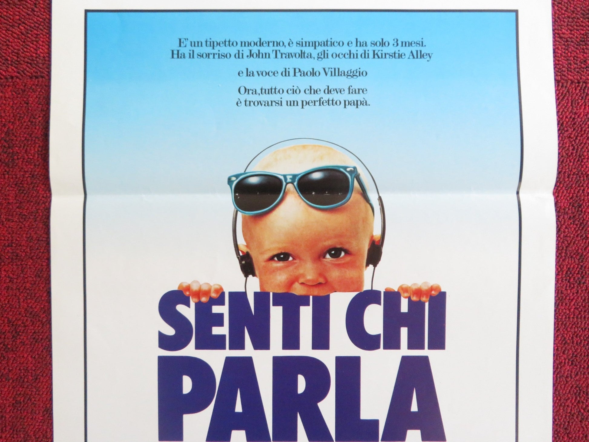 LOOK WHO'S TALKING ITALIAN LOCANDINA POSTER JOHN TRAVOLTA KIRSTY ALLEY 1990 Rendezvous Cinema Movie posters