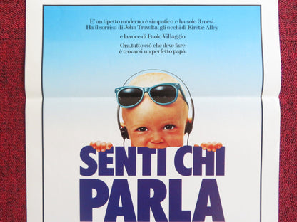 LOOK WHO'S TALKING ITALIAN LOCANDINA POSTER JOHN TRAVOLTA KIRSTY ALLEY 1990 Rendezvous Cinema Movie posters