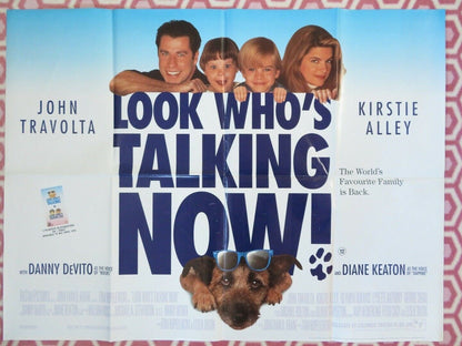 LOOK WHO'S TALKING NOW BRITISH QUAD (30"x 40")POSTER JOHN TRAVOLTA KIRSTIE ALLEY Movie posters