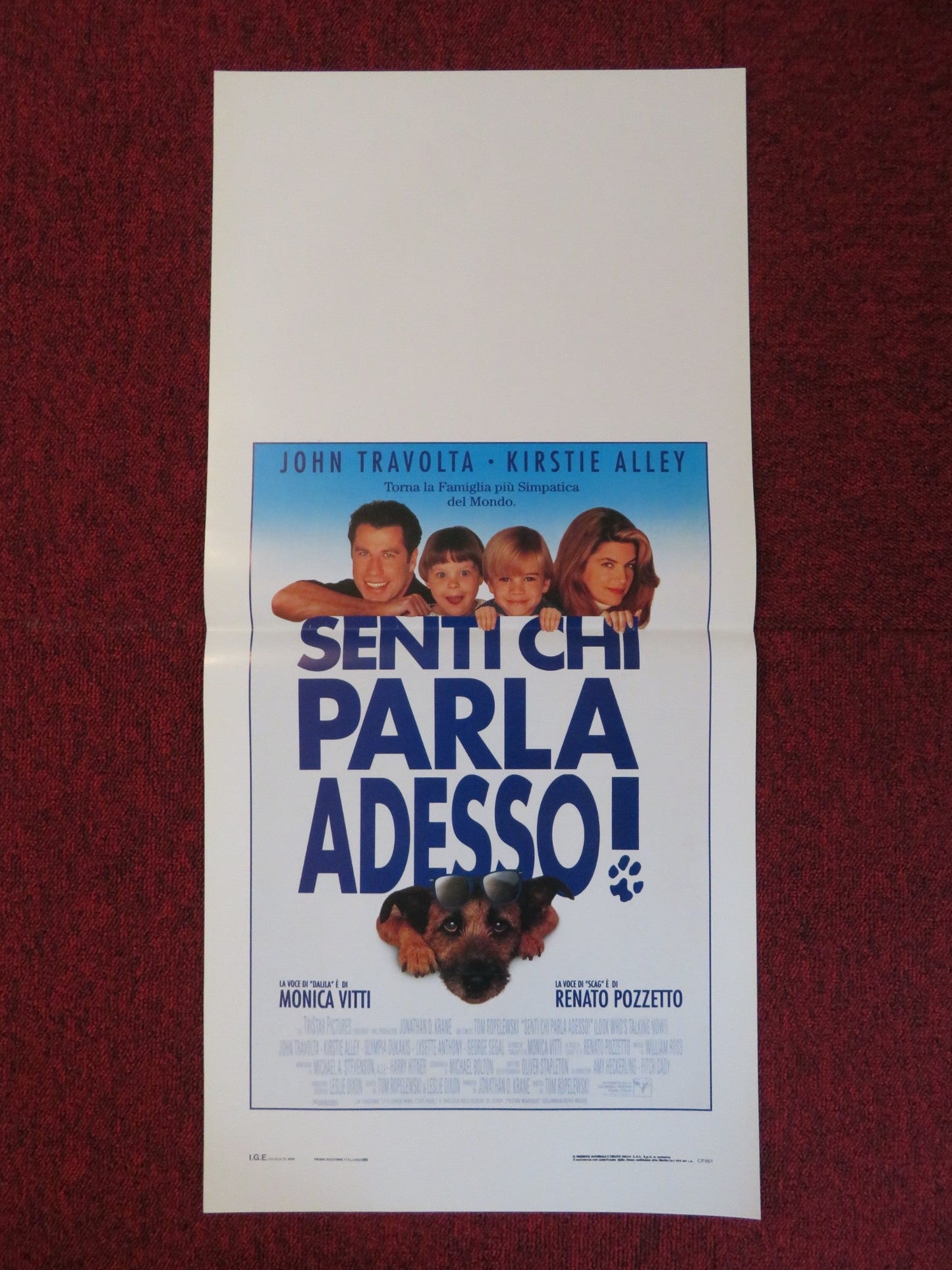 LOOK WHO'S TALKING NOW ITALIAN LOCANDINA POSTER JOHN TRAVOLTA KIRSTIE ALLEY 1993 Rendezvous Cinema Movie posters
