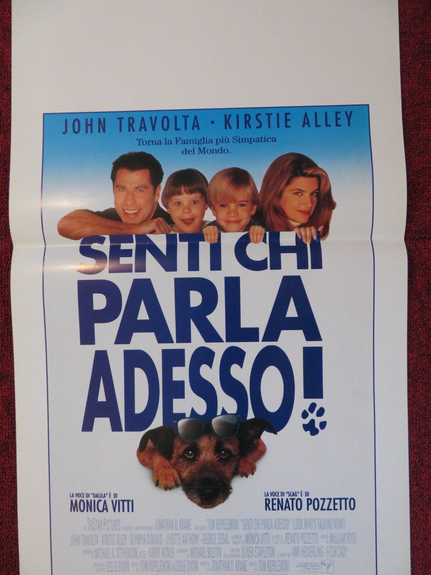 LOOK WHO'S TALKING NOW ITALIAN LOCANDINA POSTER JOHN TRAVOLTA KIRSTIE ALLEY 1993 Rendezvous Cinema Movie posters