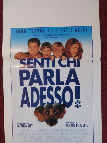 LOOK WHO'S TALKING NOW ITALIAN LOCANDINA POSTER JOHN TRAVOLTA KIRSTIE ALLEY 1993 Rendezvous Cinema Movie posters