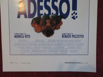 LOOK WHO'S TALKING NOW ITALIAN LOCANDINA POSTER JOHN TRAVOLTA KIRSTIE ALLEY 1993 Rendezvous Cinema Movie posters