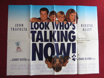 LOOK WHO'S TALKING NOW UK QUAD POSTER JOHN TRAVOLTA KIRSTIE ALLEY 1993 Movie posters