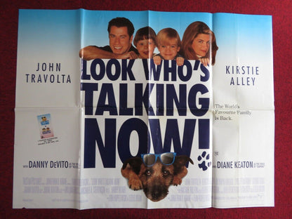 LOOK WHO'S TALKING NOW UK QUAD POSTER JOHN TRAVOLTA KIRSTIE ALLEY 1993 Movie posters
