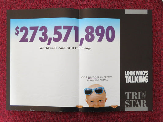 LOOK WHO'S TALKING POSTER JOHN TRAVOLTA KIRSTIE ALLEY 1989 Rendezvous Cinema Movie posters