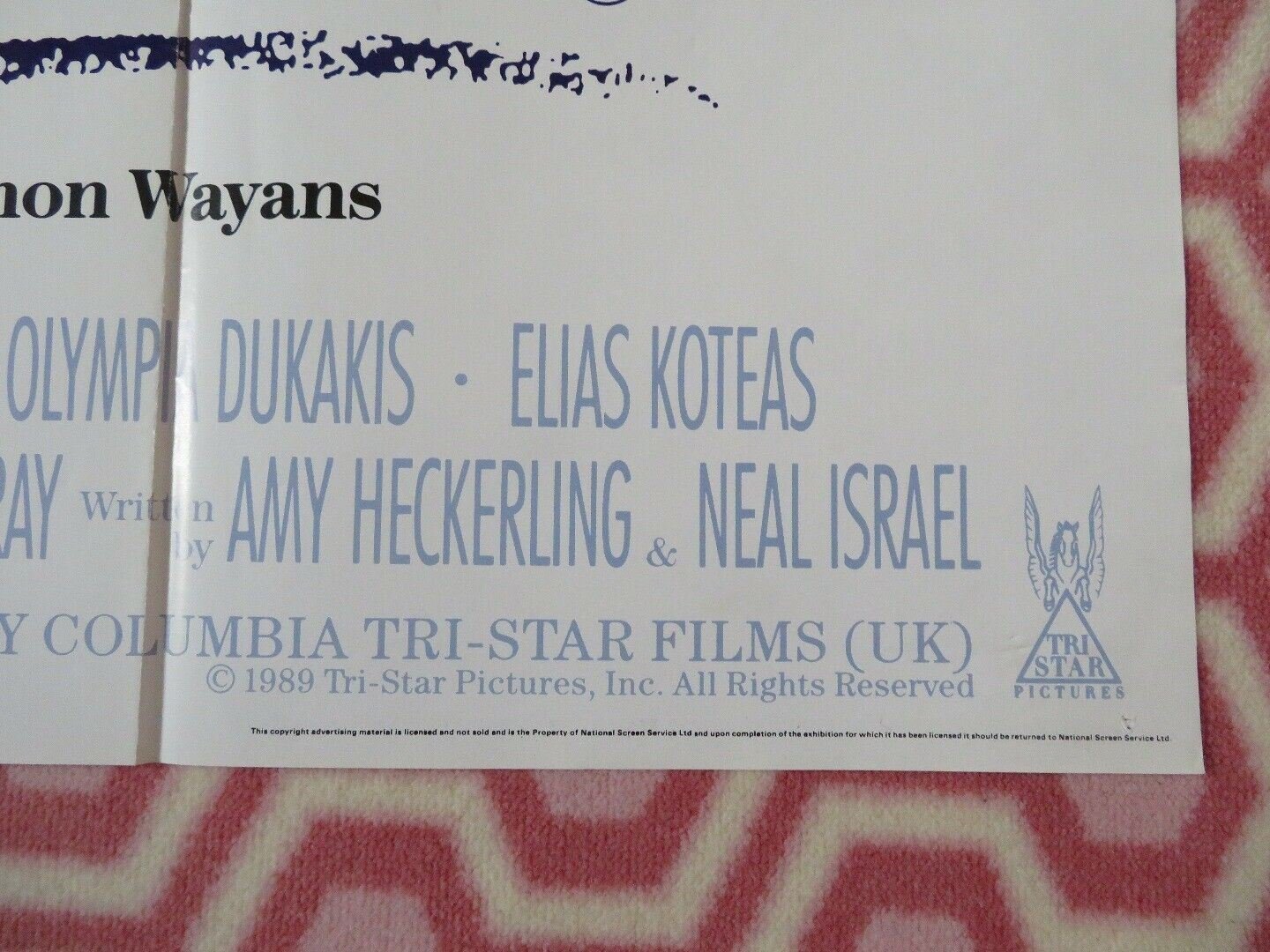 LOOK WHO'S TALKING TOO BRITISH QUAD (30"x40") POSTER JOHN TRAVOLTA KIRSTIE ALLEY Movie posters