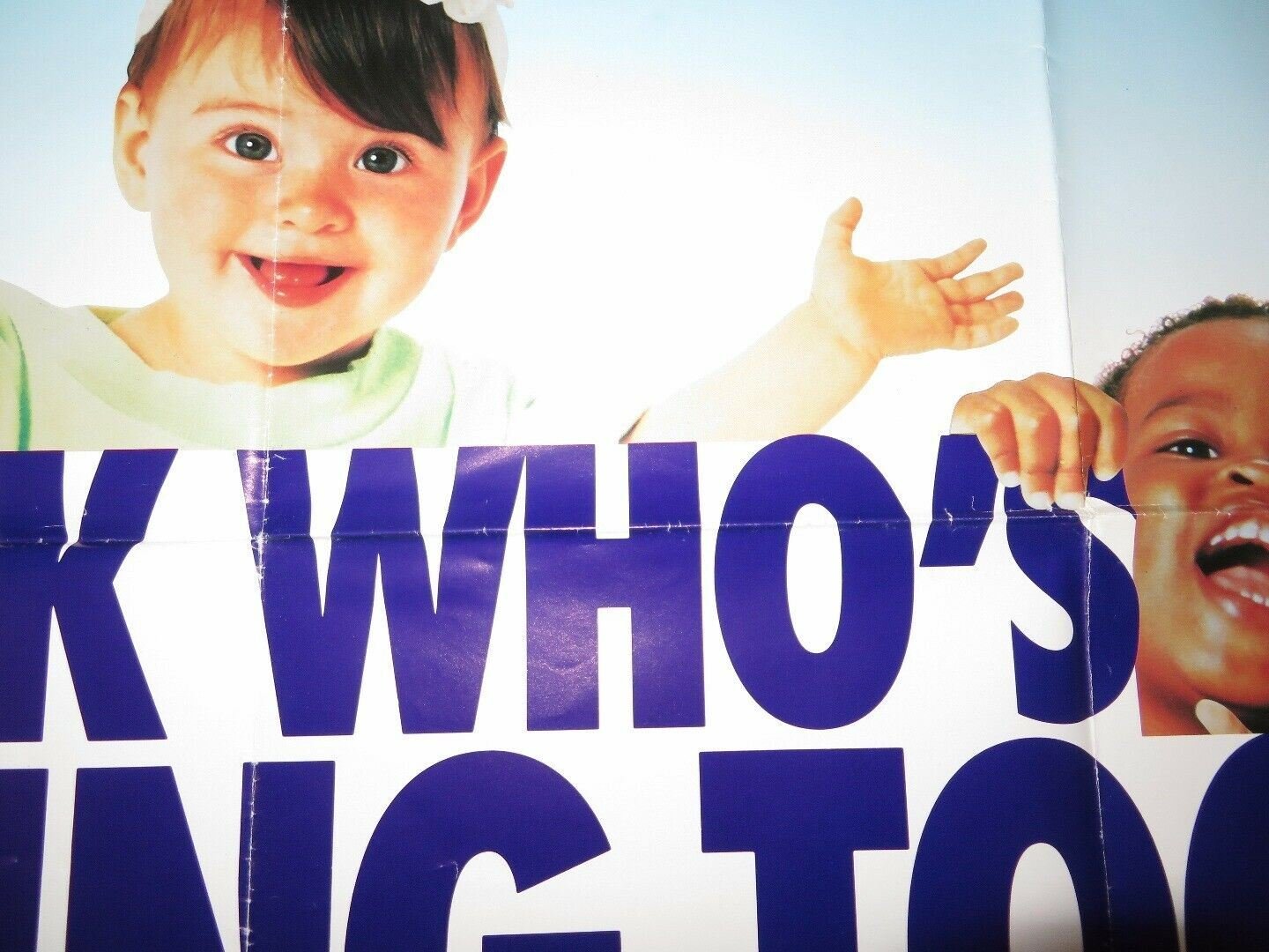 LOOK WHO'S TALKING TOO BRITISH QUAD (30"x40") POSTER JOHN TRAVOLTA KIRSTIE ALLEY Movie posters