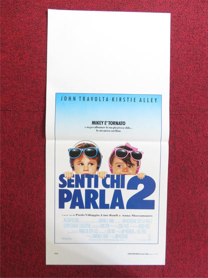 LOOK WHO'S TALKING TOO ITALIAN LOCANDINA POSTER JOHN TRAVOLTA KIRSTY ALLEY 1990 Rendezvous Cinema Movie posters