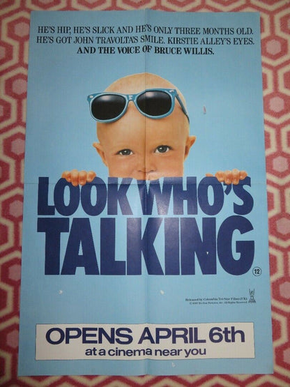 LOOK WHOS TALKING UK DOUBLE CROWN POSTER JOHN TRAVOLTA 1989 Rendezvous Cinema Movie posters