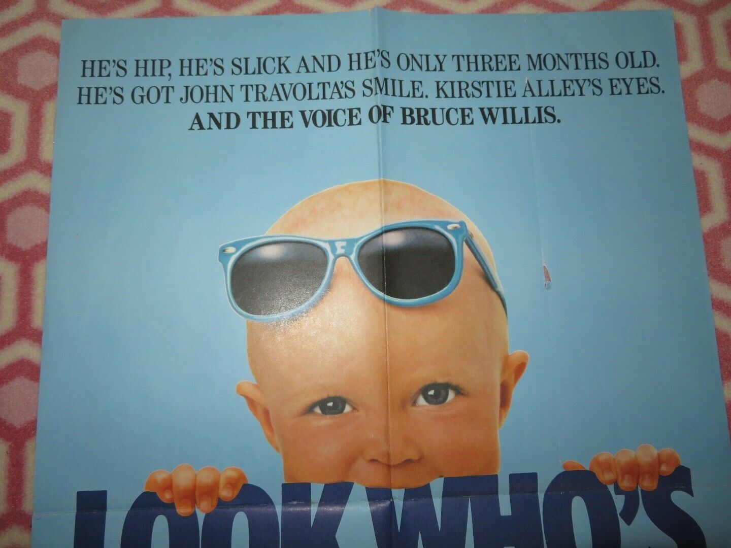 LOOK WHOS TALKING UK DOUBLE CROWN POSTER JOHN TRAVOLTA 1989 Rendezvous Cinema Movie posters