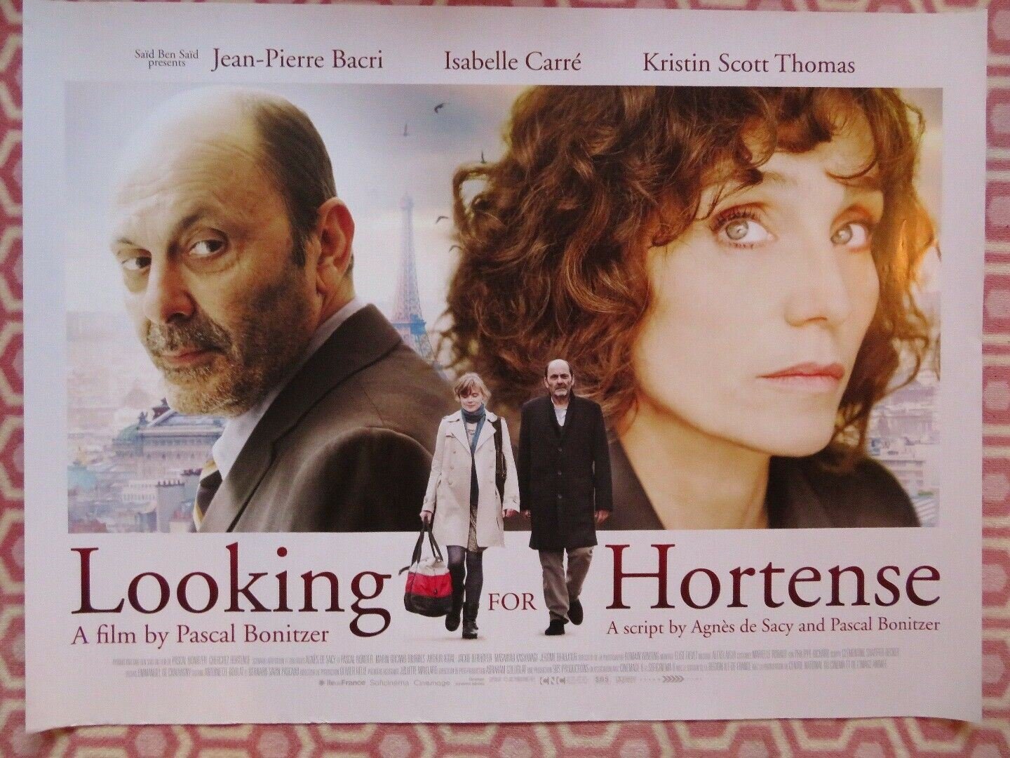 LOOKING FOR HORTENSE QUAD (30"x 40") ROLLED POSTER JEAN - PIERRE BARCRI 2012 Rendezvous Cinema Movie posters