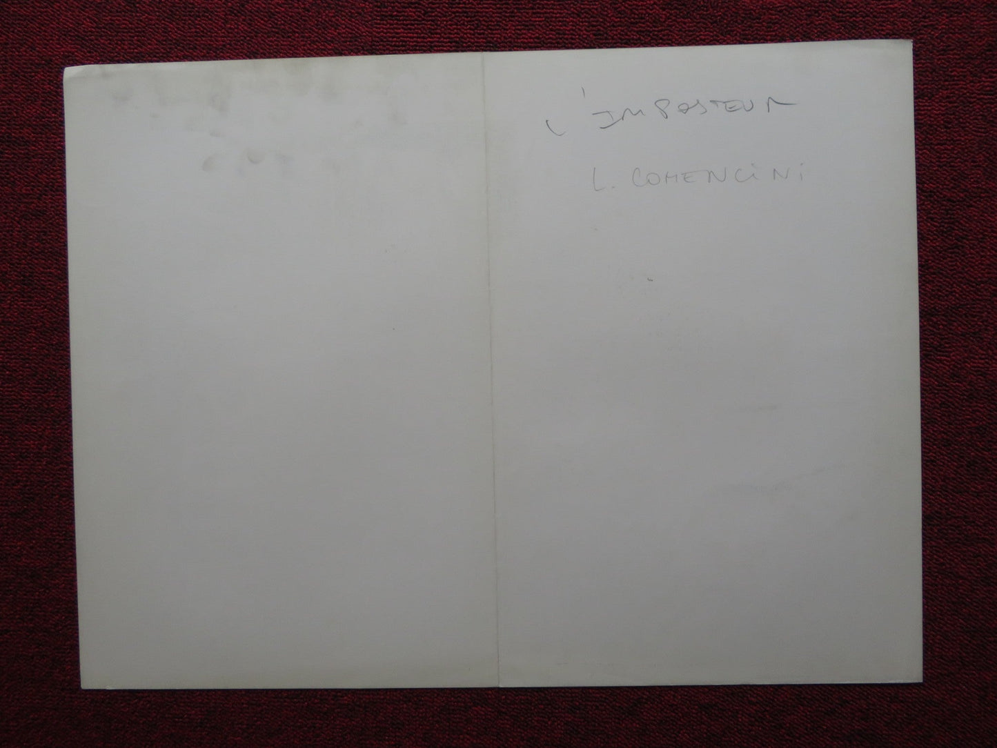 LOOKING FOR JESUS FRENCH POSTER BEPPE GRILLO MARIA SCHNEIDER 1982 Rendezvous Cinema Movie posters