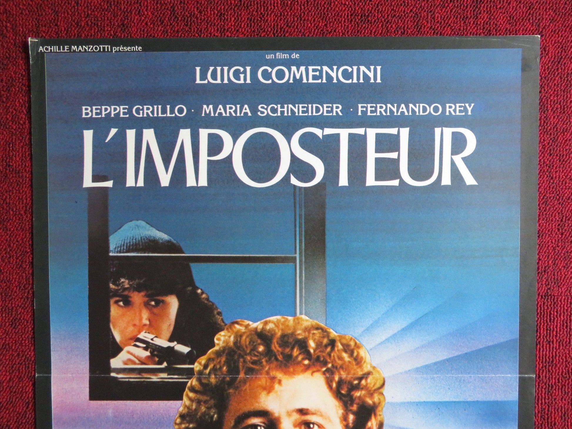 LOOKING FOR JESUS FRENCH POSTER BEPPE GRILLO MARIA SCHNEIDER 1982 Rendezvous Cinema Movie posters
