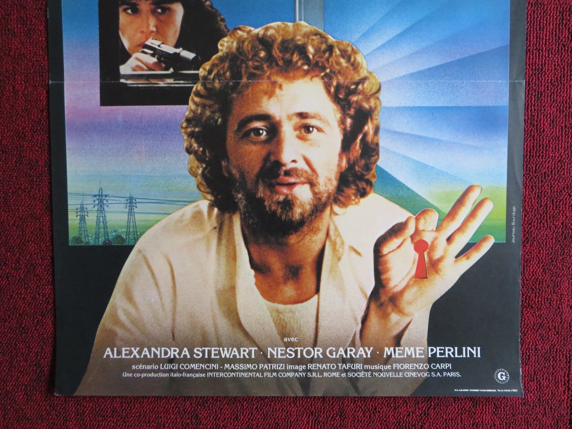 LOOKING FOR JESUS FRENCH POSTER BEPPE GRILLO MARIA SCHNEIDER 1982 Rendezvous Cinema Movie posters