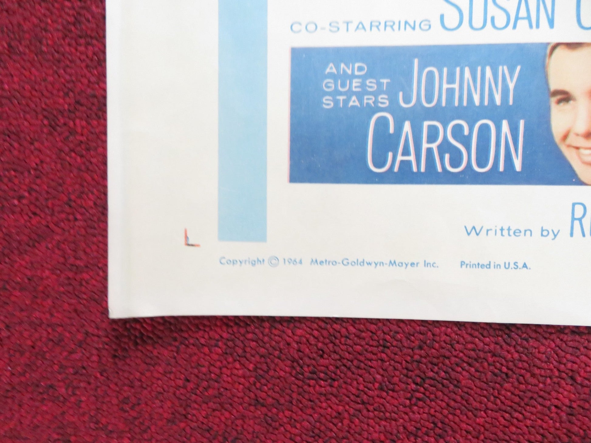 LOOKING FOR LOVE US HALF SHEET (22"x 28") POSTER CONNIE FRANCIS JIM HUTTON 1964 Rendezvous Cinema Movie posters