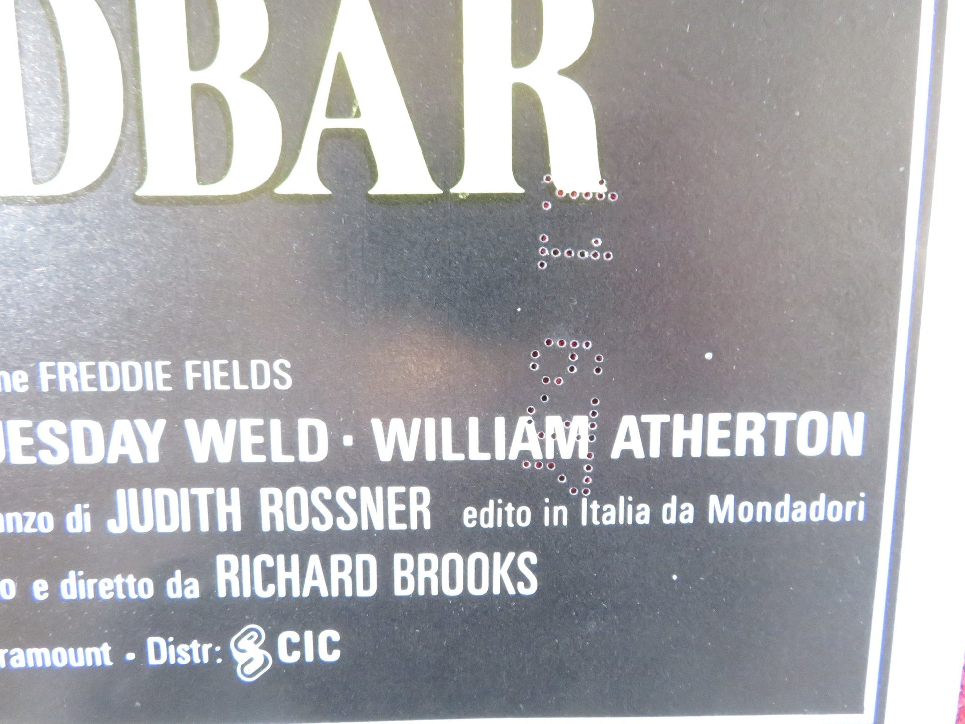 LOOKING FOR MR. GOODBAR ITALIAN LOCANDINA POSTER DIANE KEATON TUESDAY WELD 1978 Rendezvous Cinema Movie posters