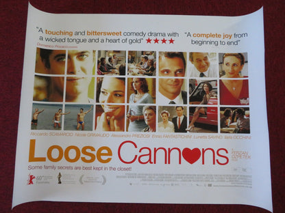 LOOSE CANNONS UK QUAD (30"x 40") ROLLED POSTER RICCARDO SCAMARCIO N.GRIMAUD 2010 Rendezvous Cinema Movie posters