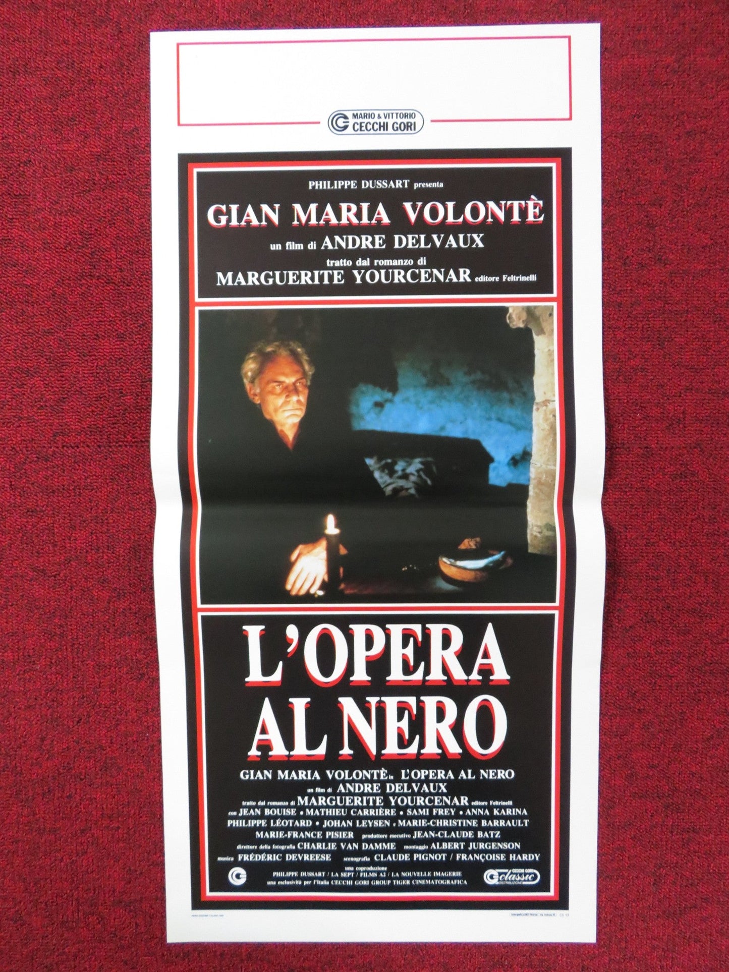 L'OPERA AL NERO ITALIAN LOCANDINA POSTER GIAN MARIA VOLONTE 1988 Rendezvous Cinema Movie posters