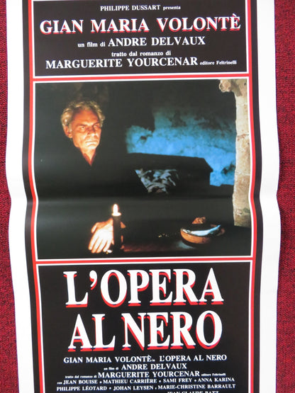 L'OPERA AL NERO ITALIAN LOCANDINA POSTER GIAN MARIA VOLONTE 1988 Rendezvous Cinema Movie posters