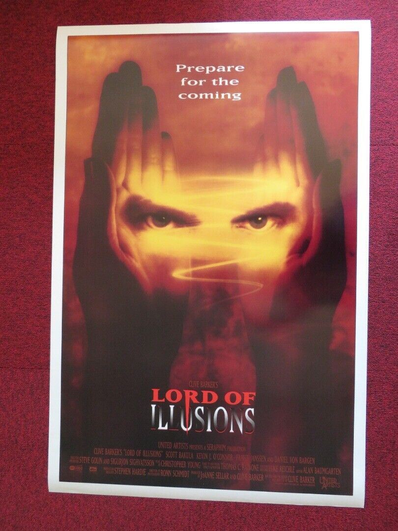 LORD OF ILLUSIONS US ONE SHEET ROLLED POSTER CLIVE BARKER J. TREVOR EDMUND 1995 Movie posters