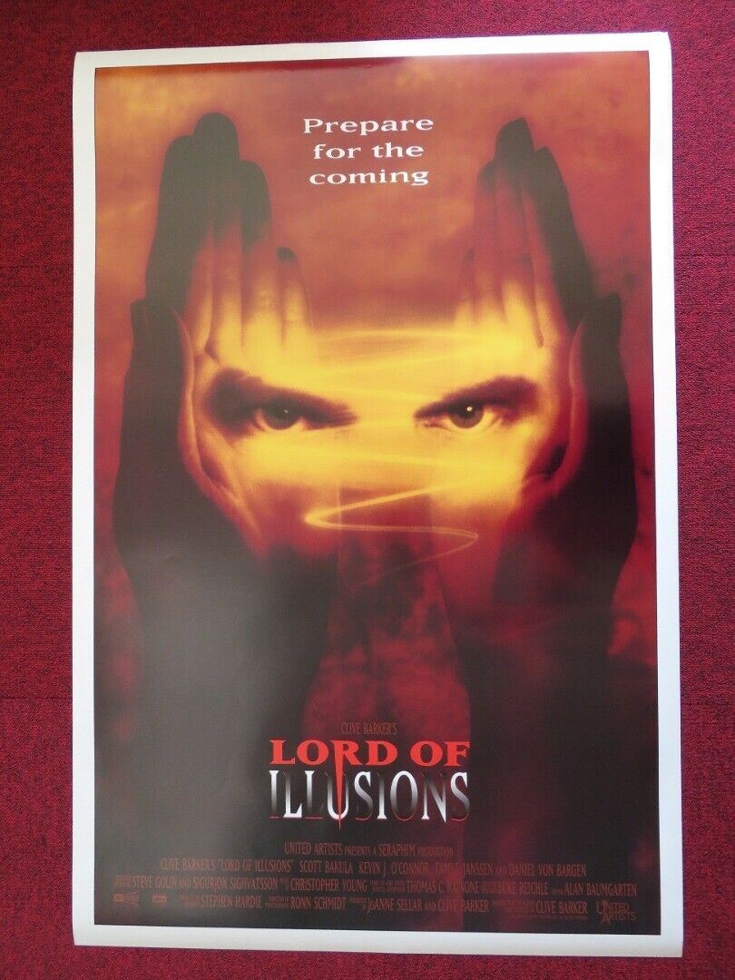 LORD OF ILLUSIONS US ONE SHEET ROLLED POSTER CLIVE BARKER SCOTT BAKULA 1995 Movie posters