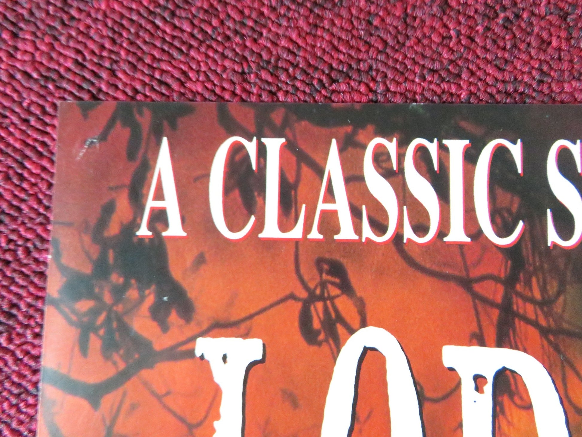 LORD OF THE FLIES VHS VIDEO POSTER FOLDED HARRY HOOK 1990 Rendezvous Cinema Movie posters