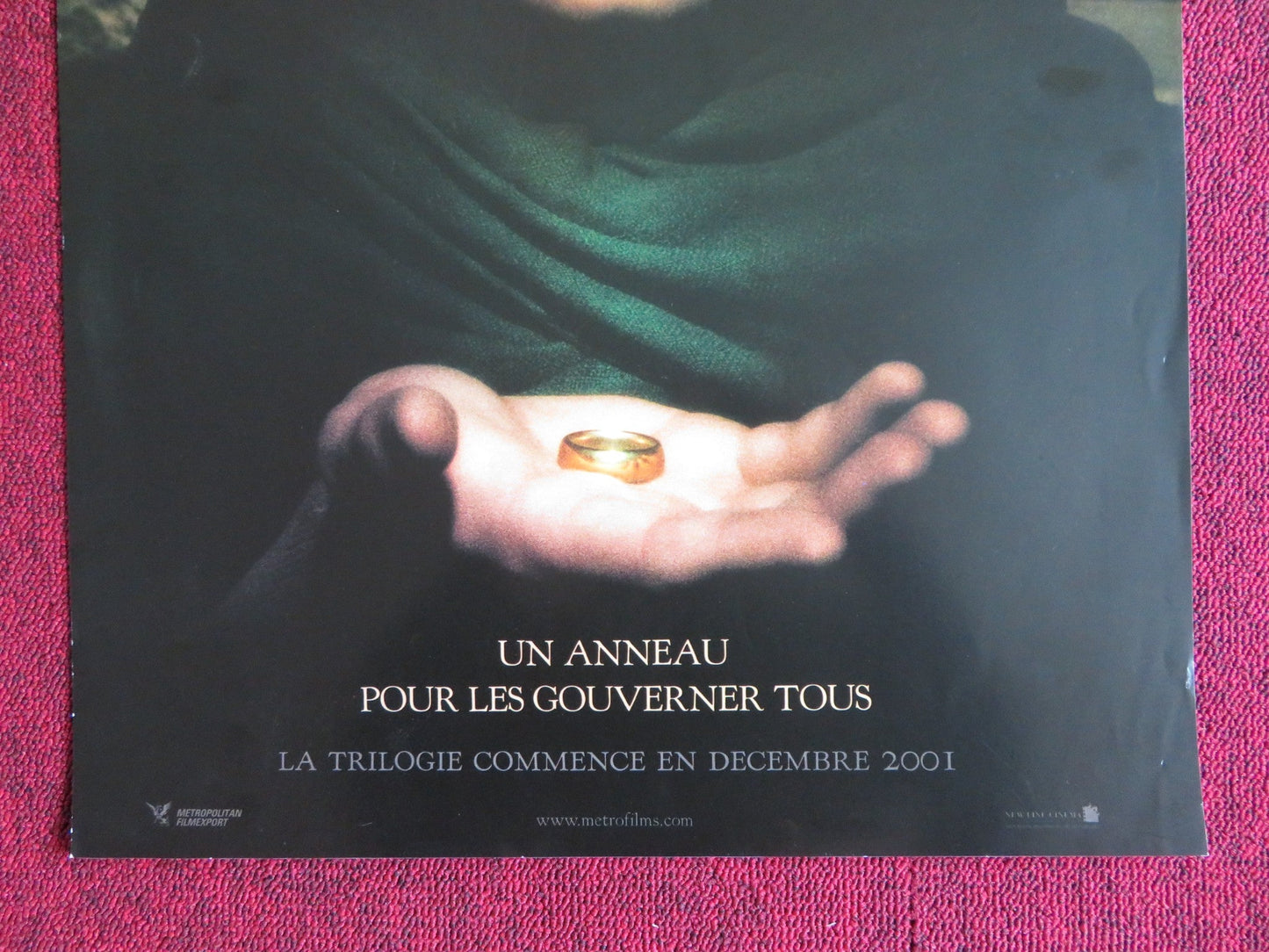 LORD OF THE RINGS; THE FELLOWSHIP OF THE RING FRENCH (15.5" x 21") POSTER 2001 Rendezvous Cinema Movie posters