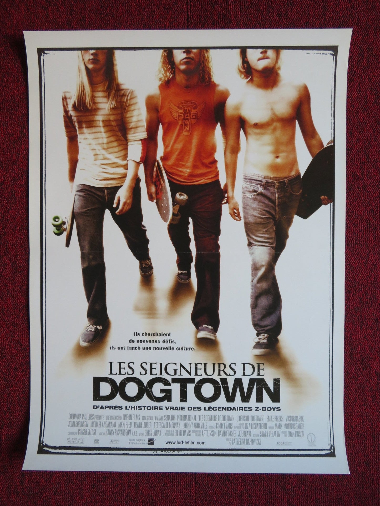 LORDS OF DOGTOWN FRENCH (16" x 21.5") POSTER EMILE HIRSCH REBECCA DE MORNAY 2005 Rendezvous Cinema Movie posters