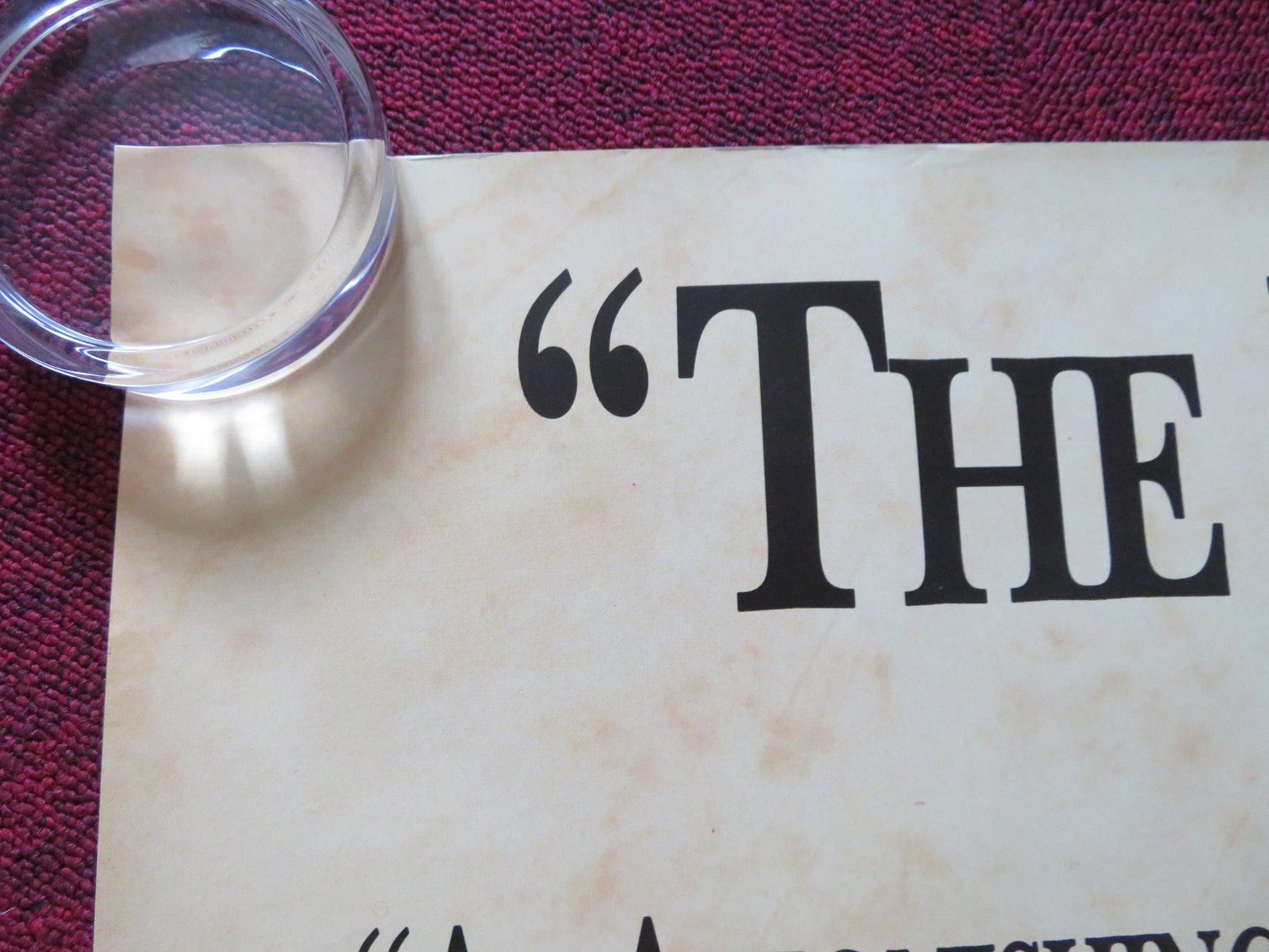 LORENZO'S OIL UK QUAD (30"x 40") ROLLED POSTER NICK NOLTE SUSAN SARANDON 1992 Rendezvous Cinema Movie posters