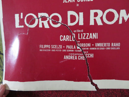L'ORO DI ROMA - A ITALIAN FOTOBUSTA POSTER GERARD BLAIN ANNA MARIA FERRERO 1961 Rendezvous Cinema Movie posters
