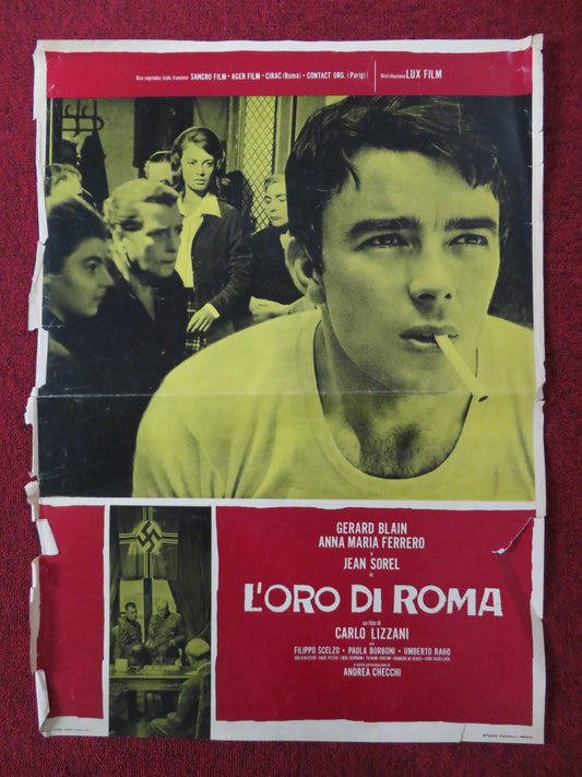 L'ORO DI ROMA - B ITALIAN FOTOBUSTA POSTER GERARD BLAIN ANNA MARIA FERRERO 1961 Rendezvous Cinema Movie posters