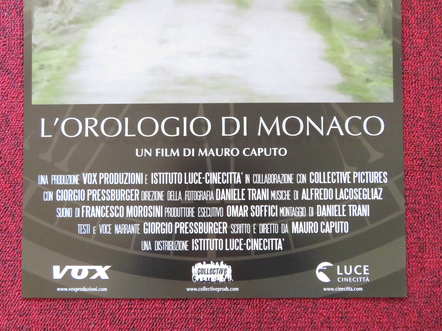 L'OROLOGIO DI MONACO ITALIAN LOCANDINA POSTER MAURO CAPUTO 2015 Rendezvous Cinema Movie posters