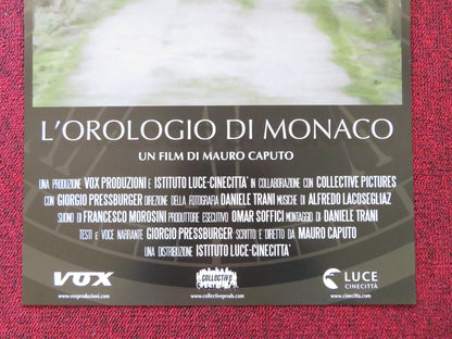 L'OROLOGIO DI MONACO ITALIAN LOCANDINA POSTER MAURO CAPUTO 2015 Rendezvous Cinema Movie posters