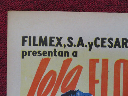 LOS 3 AMORES DE LOLA FOLDED MEXICO POSTER 27" X 37" LOLA FLORES - Rendezvous Cinema