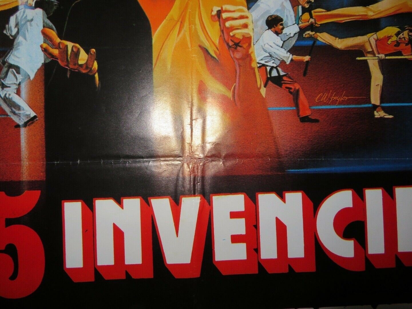 LOS 5 INVENCIBLES / Force: Five SPANISH (39.5"X 27.5") ROLLED POSTER 1981 Movie posters