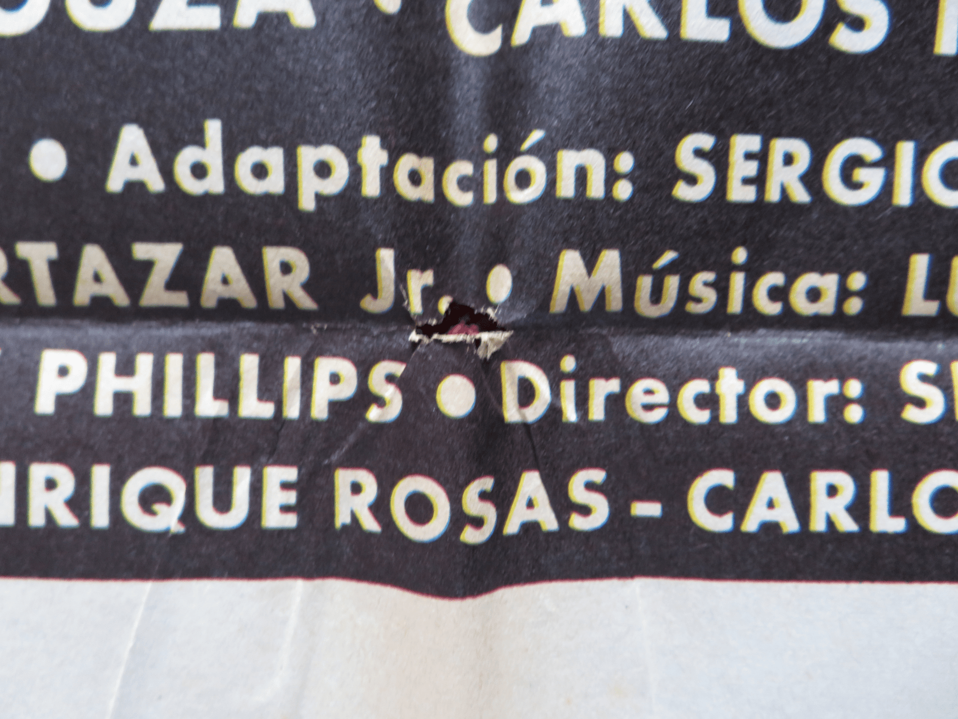 LOS ANOS VACIOS FOLDED MEXICAN POSTER ELSA AGUIRRE JOAQUIN CORDERO 1970 Rendezvous Cinema Movie posters