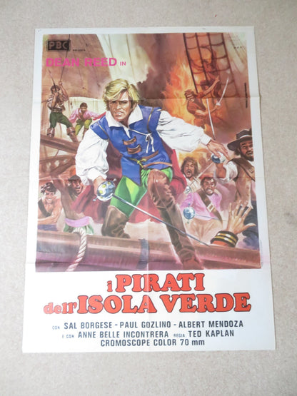 LOS CARSARIOS - A ITALIAN 2 FOGLIO POSTER DEAN REED ALBERTO DE MENDOZA 1971 Rendezvous Cinema Movie posters