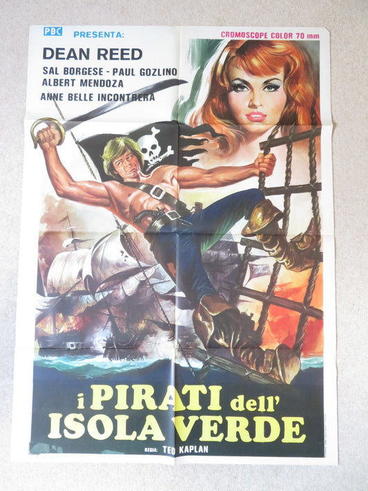 LOS CARSARIOS - B ITALIAN 2 FOGLIO POSTER DEAN REED ALBERTO DE MENDOZA 1971 Rendezvous Cinema Movie posters
