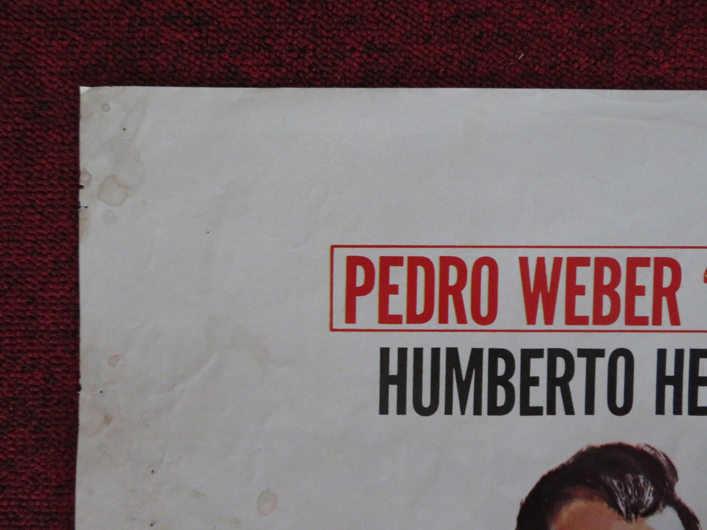 LOS HERMANOS MACHORRO FOLDED MEXICAN POSTER HILDA AGUIRRE ROBERTO COBO 1988 Rendezvous Cinema Movie posters