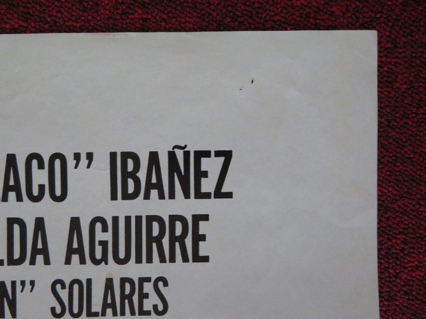 LOS HERMANOS MACHORRO FOLDED MEXICAN POSTER HILDA AGUIRRE ROBERTO COBO 1988 Rendezvous Cinema Movie posters