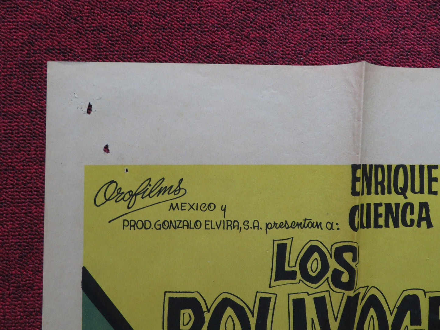 LOS POLIVOCES 88 FOLDED MEXICAN POSTER ENRIQUE CUENCA EDUARDO MANZANO 1988 Rendezvous Cinema Movie posters