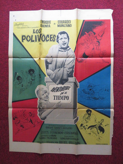 LOS POLIVOCES 88 FOLDED MEXICAN POSTER ENRIQUE CUENCA EDUARDO MANZANO 1988 Rendezvous Cinema Movie posters