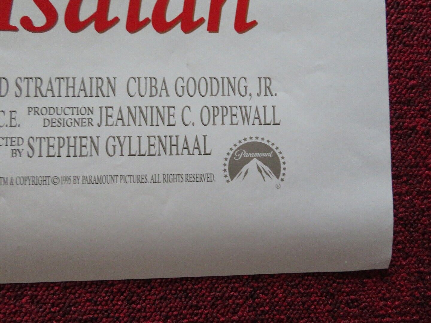 LOSING ISAIAH US ONE SHEET ROLLED POSTER JESSICA LANGE HALLE BERRY 1995 - Rendezvous Cinema