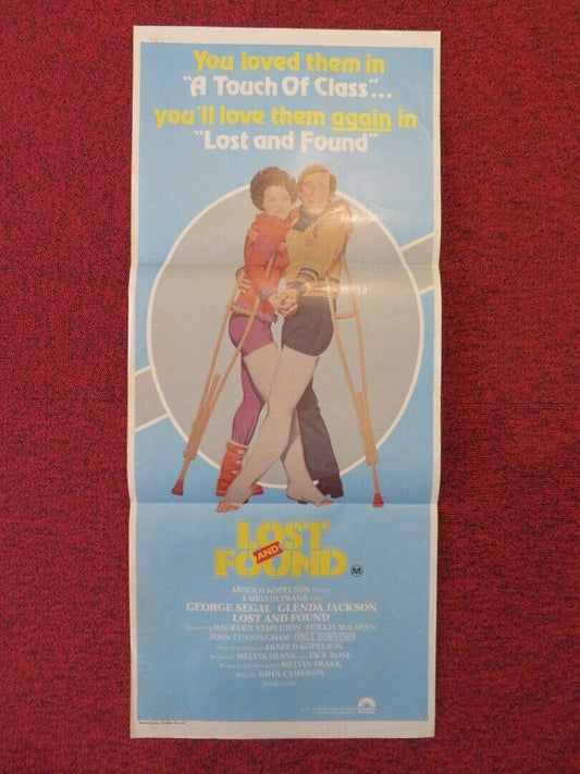 LOST AND FOUND FOLDED AUSTRALIAN DAYBILL POSTER GEORGE SEGAL GLENDA JACKSON 1979 Movie posters