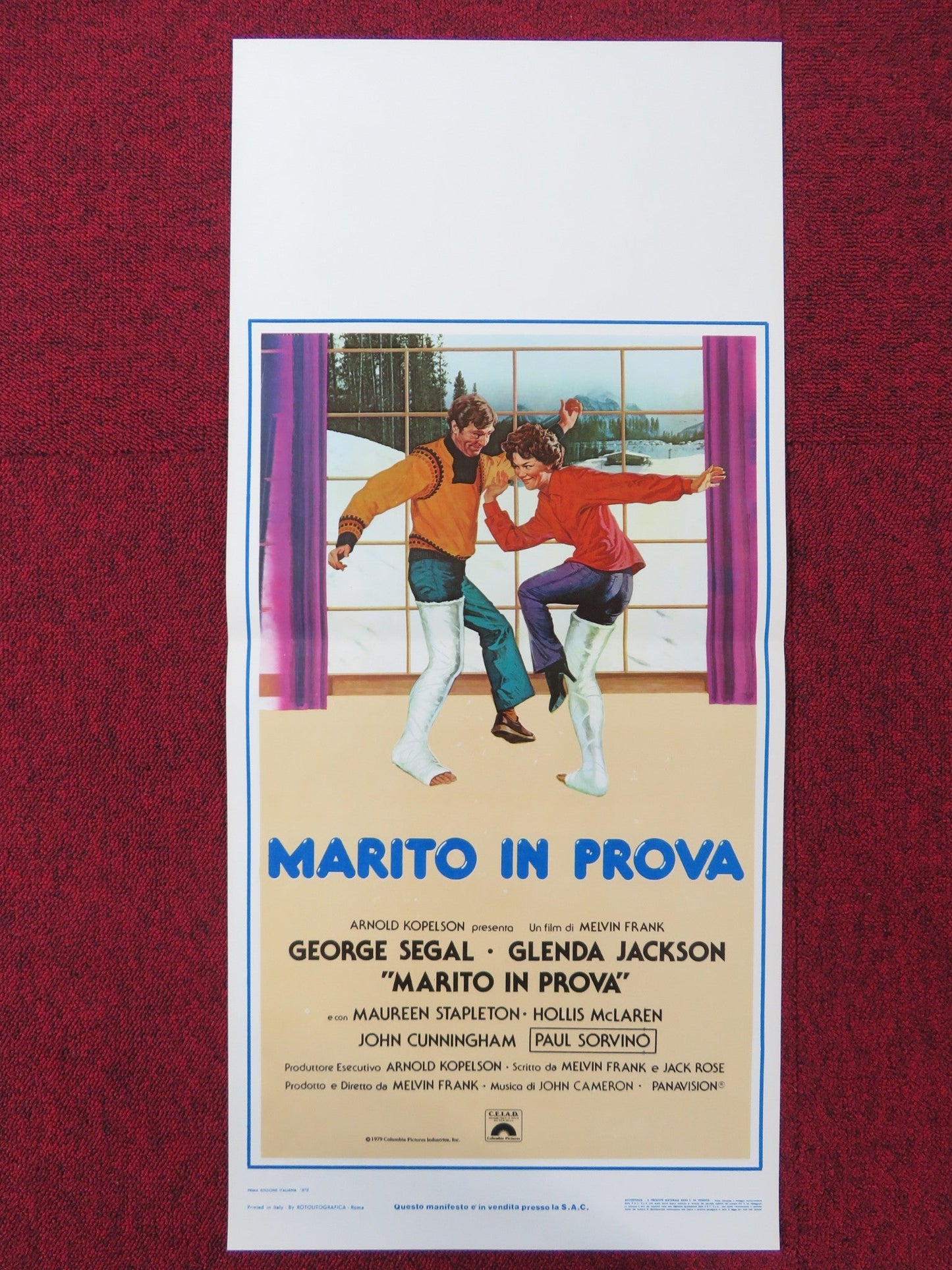 LOST AND FOUND ITALIAN LOCANDINA POSTER GEORGE SEGAL GLENDA JACKSON 1979 Rendezvous Cinema Movie posters